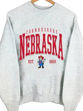 NCAA Nebraska Cornhuskers Huskers Varsity Teams Shirt Sweatshirt Retro Sweater